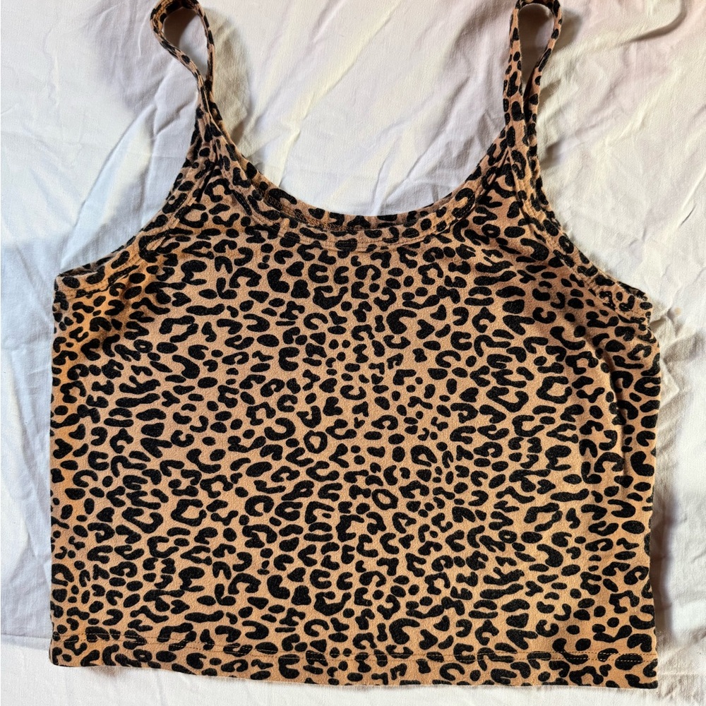 COPY - ARQ Black and Tan Sleeveless Crop Tank Top